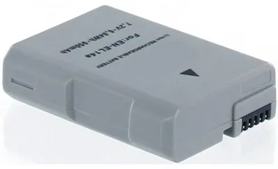 Produktbild von Akku für Nikon D3400 Li-Ion 7,2 Volt 900 mAh grau.