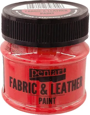 Image de PENTART - peinture pour textile et cuir - rouge 50 ml