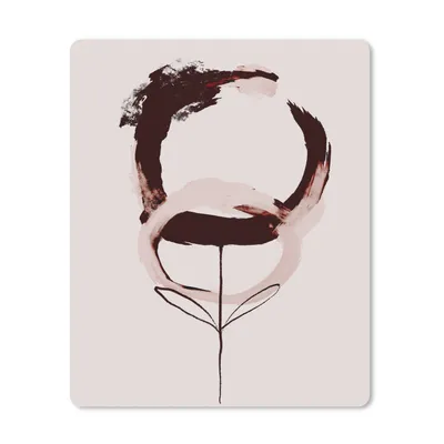 Produktbild von MuchoWow® Mauspad Mousepad Abstrakt - Blume - Kaffee - Pastell 30x40 cm - Mousepads - Maus Mat - Pad - Mausunterlage - Mausmatten