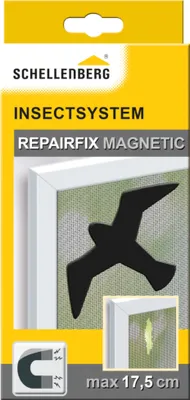 Produktbild von Schellenberg Magnet Reparatur-Set für Fliegengitter, 98 x 175 mm, schwarz, 50777