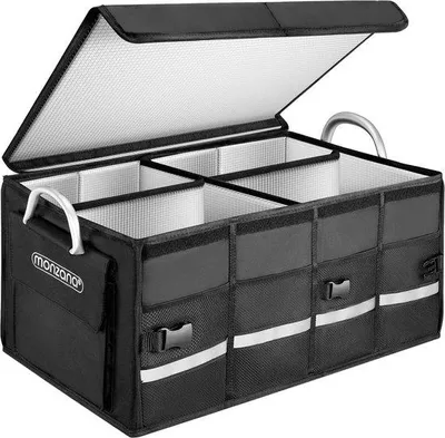 Image de Organisateur de coffre Famanu, 63 litres - Étanche, pliable, noir