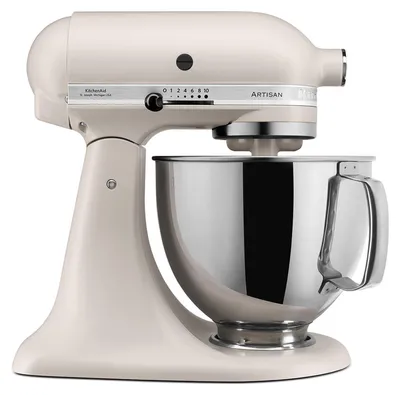 Produktbild von KitchenAid 5KSM125EMH, Standmixer, Beige, Schlagen, Kneten, Mixen, 1 m, 4,8 l, MILKSHAKE