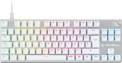 Produktbild von Newskill Gaming NS-KB-SERIKEV2-TKL-IVO, Kabelgebunden, USB, Mechanischer Switch, QWERTY, RGB-LED, Weiß