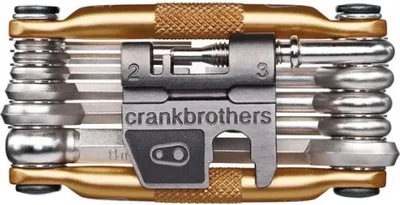 Obrázek produktu pro crankbrothers multifunkční nářadí na kolo M17/gold, oprava, nářadí