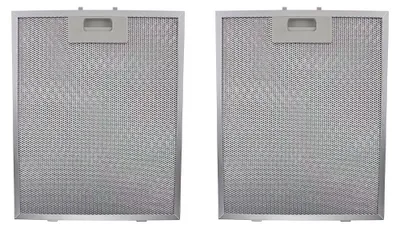 2 Metall-Fettfilter für Dunstabzugshaube, 320 x 260 mm