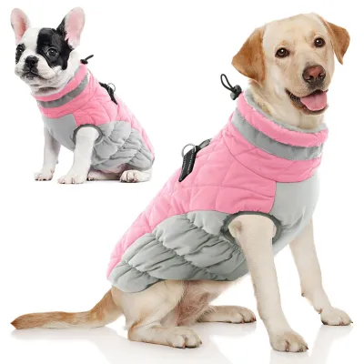 Image de Veste Réfléchissante Chaude pour Chiens de Taille Moyenne