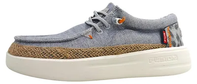 Image de Chaussures de sport Fusion pour femmes, lacets, couleur bleue, style décontracté