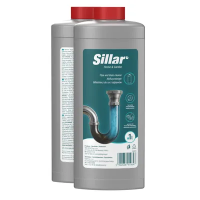 Productafbeelding van Sillar Afvoerreiniger 1L, reiniger voor verstopte leidingen, geschikt voor keuken en badkamer