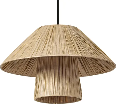 Zdjęcie produktu dla Dekoracyjna lampa wisząca OSRAM Decor z bambusowym abażurem, 400 mm, oprawka E27, IP20, brązowa