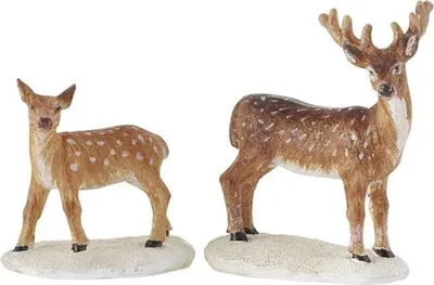 Produktbild von Weihnachtsfigur zwei Hirsche 9,5x6,5 cm