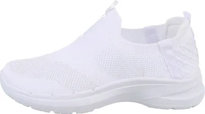 Produktbild von Ital-Design Damen Freizeitschuhe  Textiloptik Sneakers Low 85878608 Weiß Gr.  37