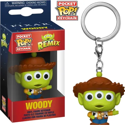 Produktbild von Disney Pixar Alien Remix - Woody - Schlüsselanhänger Funko Pocket POP! Keychain