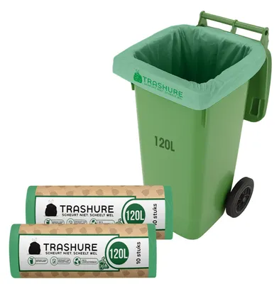 Produktbild von Kompostierbare Müllsäcke, 120 Liter, für Bioabfälle