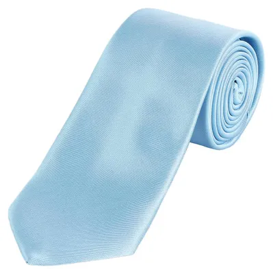 Produktbild von DonDon Herren Krawatte 7 cm klassische Business Krawatte - Hellblau