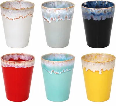 Imagen del producto de Costa Nova Grespresso, vasos mezclados para Latte-Macchiato, surtido de 6 colores, 380 ml