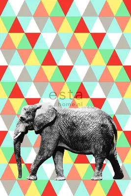 Produktbild von ESTAhome Fototapete Elefant Multicolor 200 x 279 cm
