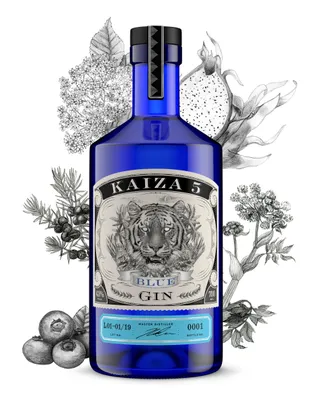 Produktbild von KAIZA 5 GIN BLUE - 700 ml - 43% | Der blaue Tiger aus Südafrika/Kapstadt
