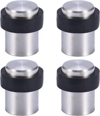 Produktbild von Famanu Türstopper Zylinderform 4,5 cm aus Edelstahl mit Schrauben
