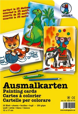 Produktbild von URSUS 6600099, 25 Seiten, Junge/Mädchen, Bilder-Set zum Ausmalen