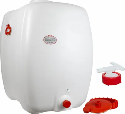 Produktbild von Graf Getränkefass Kunststofffass Saftfass Oval 500 Liter mit Auslaufhahn NW 10
