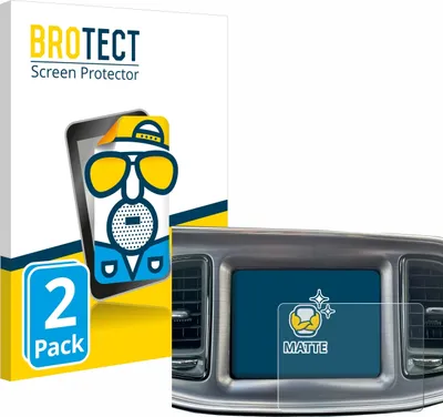 Produktbild von 2x BROTECT Schutzfolie für Dodge Challenger Uconnect 8.4" 2015-2022 Displayschutz Displayschutzfolie Folie Matt Entspiegelungsfolie