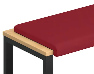 Produktbild von vidaXL Bankkissen Kunstleder Weinrot Tiefe 35 cm