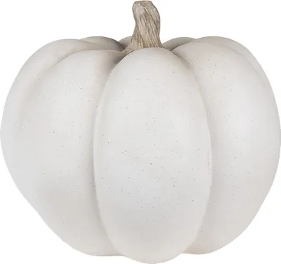 Image de Clayre & Eef Décoration Citrouille Ø 31x27 cm Gris Polyrésine