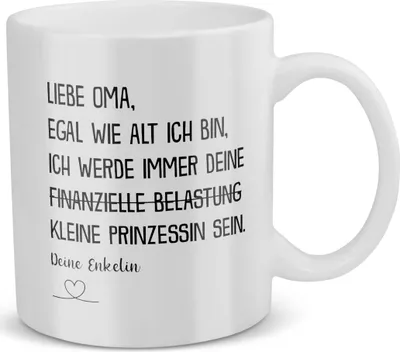Produktbild von 22Feels Oma Geschenk von Enkelin Geburtstag Grossmutter Tasse Weihnachten Rentnerin Kaffeetasse Frauen Beste Grosseltern Muttertag Geschenkidee