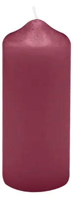 Produktbild von Spitzkopf Stumpen Kerzen Bordeaux 12 x Ø 5 cm, 12 Stück