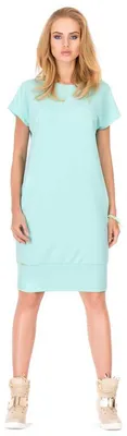 Produktbild von Damen Kleid klassisch elegant Sommer Mini-Kleid, Mintgrün/M/38