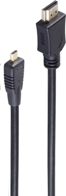 Obrázok produktu pre shiverpeaks BS77471-3 HDMI kábel 1,5 m HDMI typ A (štandardný) HDMI typ D (mikrofón) čierny (BS77471-3)