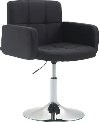 Produktbild von CLP Lounger Los Angeles Stoff Loungesessel mit Trompetenfuß schwarz