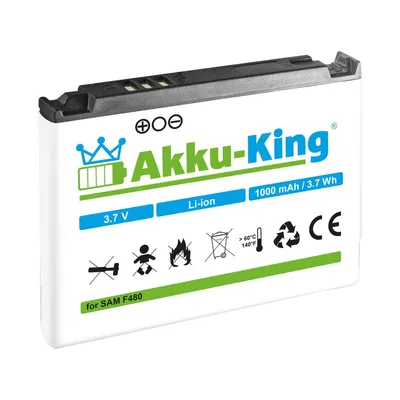 Produktbild von Akku kompatibel mit Samsung AB553446CE - Li-Ion - für SGHF480 F480i F480v F488 A767