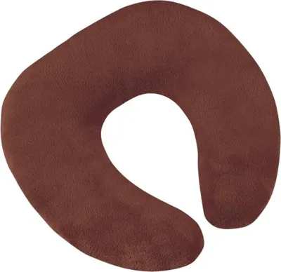 Obrázek produktu pro Polštářek cestovní podkova - 30x35 cm - Hnědá
