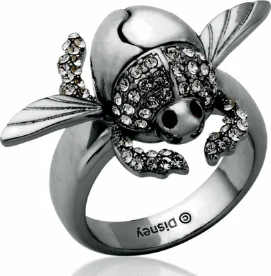 Produktbild von Goebel Aladdin Goldener Scarabäus Ring, Disney, Käfer Ring, Schmuck, Weißgold, 14 Karat, Größe 7, 12101631