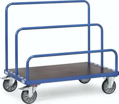 Produktbild von fetra 4463, Stahl, Transportwagen, Blau, 750 kg, 4 Rad/Räder, 20 cm