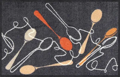 Produktbild von Salonloewe Fußmatte Spoon Dance" anthrazit 45x70 cm"