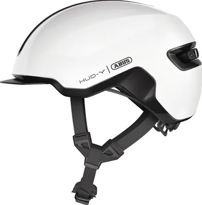Zdjęcie produktu dla ABUS HUD-Y, Biały, Kask, Unisex, Dorosły, Rowerowa, M
