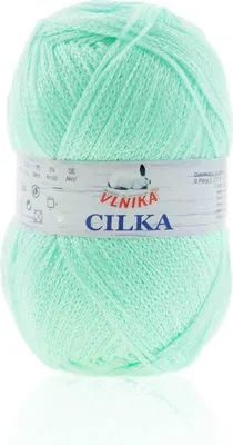 100g Strickgarn CILKA by VLNIKA Klassikgarn Strickwolle mit Schimmereffekt, grün-türkis