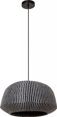 Obrázek produktu pro Závěsná lampa z mořské trávy černá MADUKA 1xE27 40W Lucide