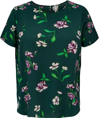 Produktbild von Kurzarm Damen Design Bluse Curvy Plus Size Shirt Große Größen Übergröße | 44