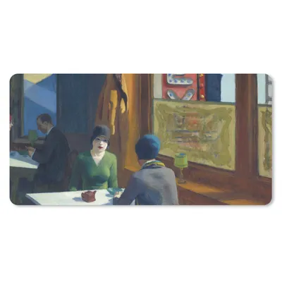 Produktbild von MuchoWow® Mauspad Mousepad Chop Suey - Edward Hopper 60x30 cm - Mousepads - Maus Mat - Pad - Mausunterlage - Nachhaltig