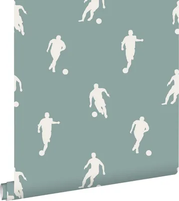 Obrázek produktu pro ESTAhome tapeta fotbalista šedá modrá 53 cm x 10,05 m