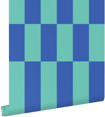 Obrázek produktu pro ESTAhome tapety pruhy petrolejově zelené a královsky modré 50 x 900 cm
