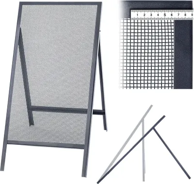 Image de KADAX Tamis de chantier pour sable, terre, maçonnerie, 120x60cm, gravier, largeur de maille 4mm