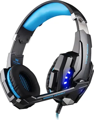 Zdjęcie produktu dla KOTION EACH G9000 zestaw słuchawkowy do gier e-sportowych z mikrofonem zestaw słuchawkowy do laptopa zestaw słuchawkowy do komputera stacjonarnego 3,5 mm + USB czarny niebieski
