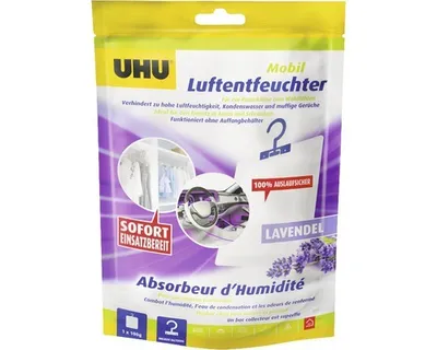 Produktbild von UHU airmax Luftentfeuchter mobil lavendel 100 g