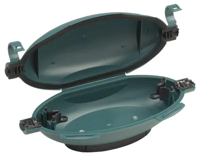 Imagen del producto de Caja protectora Meister para cables de extensión - Protección contra salpicaduras de agua IP55 - Para cables de hasta 9 mm de diámetro - Protección contra la humedad y la suciedad en exteriores - Alivio de tensión, cápsula protectora para cables, caja de seguridad, 7436100 –