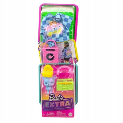 Imagen del producto de Barbie Extra con mascota, ropa y accesorios. Mattel