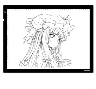 Produktbild von Huion A3 LED-Lichtpad, Modellnr: A3, Produkttyp: Lichtpad, Merkmale: 16,9 x 12,2 Zoll, einstellbare Helligkeit, 12-V-Netzteil
